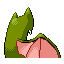 Golbat shiny back-facing sprite from Pokémon FireRed