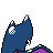 Golbat back-facing sprite from Pokémon Gold