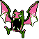 Golbat shiny front-facing sprite from Pokémon Gold