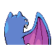 Golbat back-facing sprite from Pokémon SoulSilver