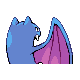 Golbat back-facing sprite from Pokémon Platinum