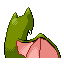 Golbat shiny back-facing sprite from Pokémon Sapphire