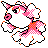Goldeen front-facing sprite from Pokémon Crystal