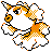 Goldeen shiny front-facing sprite from Pokémon Crystal