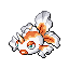 Goldeen front-facing sprite from Pokémon Emerald