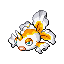 Goldeen shiny front-facing sprite from Pokémon Emerald