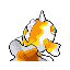 Goldeen shiny back-facing sprite from Pokémon FireRed