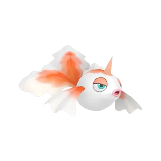 Goldeen front-facing sprite from Pokémon Let's Go, Eevee!