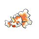 Goldeen front-facing sprite from Pokémon Platinum