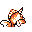 Goldeen back-facing sprite from Pokémon Red