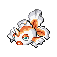 Goldeen front-facing sprite from Pokémon Sapphire