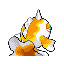 Goldeen shiny back-facing sprite from Pokémon Sapphire