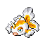Goldeen shiny front-facing sprite from Pokémon Sapphire