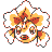 Goldeen front-facing sprite from Pokémon Yellow