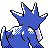 Golduck back-facing sprite from Pokémon Crystal
