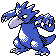 Golduck front-facing sprite from Pokémon Crystal