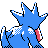 Golduck shiny back-facing sprite from Pokémon Crystal