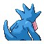 Golduck shiny back-facing sprite from Pokémon LeafGreen