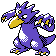 Golduck front-facing sprite from Pokémon Silver