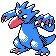 Golduck shiny front-facing sprite from Pokémon Silver