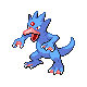 Golduck shiny front-facing sprite from Pokémon SoulSilver