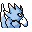 Golduck back-facing sprite from Pokémon Red