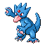 Golduck shiny front-facing sprite from Pokémon Sapphire