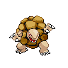 Golem shiny front-facing sprite from Pokémon Black 2