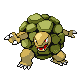 Golem front-facing sprite from Pokémon Diamond