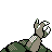 Golem back-facing sprite from Pokémon Gold