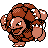 Golem shiny front-facing sprite from Pokémon Gold