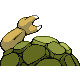 Golem back-facing sprite from Pokémon HeartGold