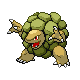 Golem front-facing sprite from Pokémon HeartGold