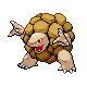 Golem shiny front-facing sprite from Pokémon HeartGold
