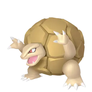 Golem shiny front-facing sprite from Pokémon Shining Pearl