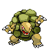 Golem front-facing sprite from Pokémon Platinum