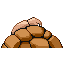 Golem shiny back-facing sprite from Pokémon Ruby