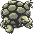 Golem front-facing sprite from Pokémon Yellow