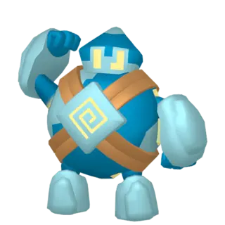 Golett front-facing sprite from Pokémon Y