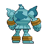 Golurk back-facing sprite from Pokémon White
