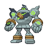 Golurk shiny front-facing sprite from Pokémon White