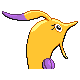 Gorebyss shiny back-facing sprite from Pokémon Diamond