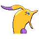 Gorebyss shiny back-facing sprite from Pokémon Platinum