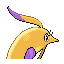 Gorebyss shiny back-facing sprite from Pokémon Ruby