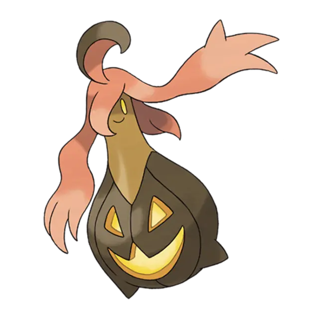Gourgeist, the Pumpkin Pokémon — Ghost/Grass-type Pokémon official artwork