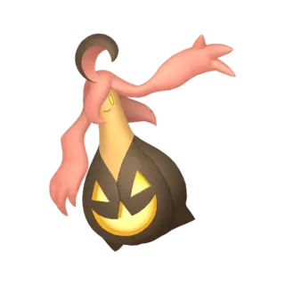 Gourgeist front-facing sprite from Pokémon Shield
