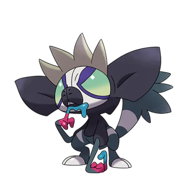 Grafaiai, the Toxic Monkey Pokémon — Poison/Normal-type Pokémon official artwork