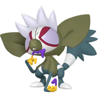 Grafaiai shiny front-facing sprite from Pokémon Violet