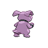 Granbull back-facing sprite from Pokémon White