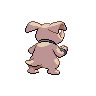 Granbull shiny back-facing sprite from Pokémon White
